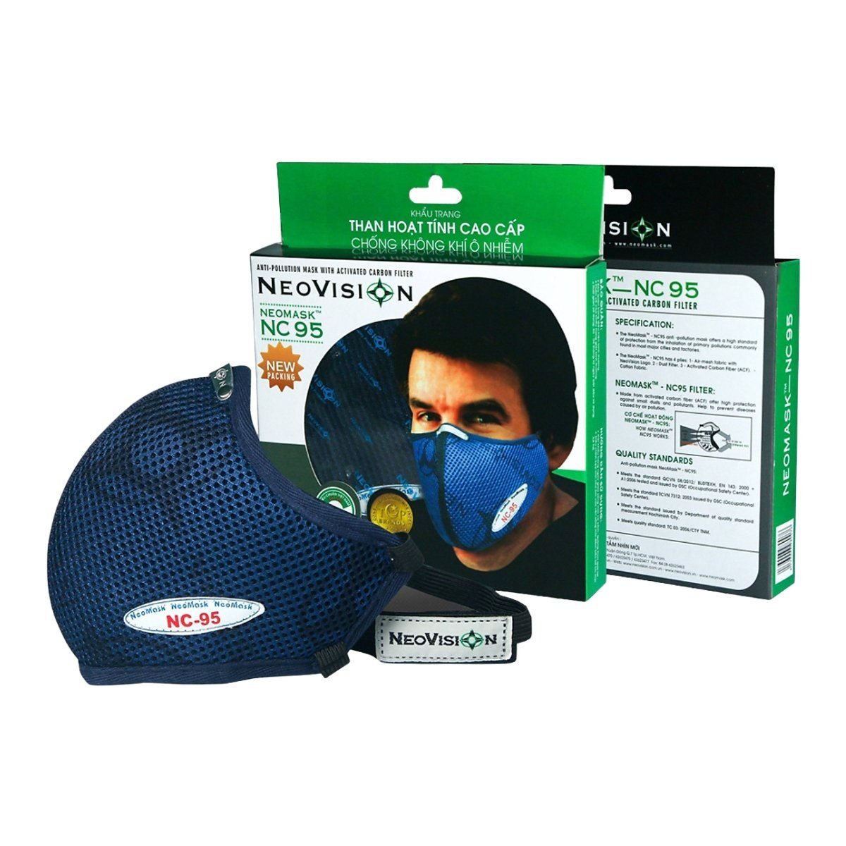 Khẩu trang than hoạt tính NeoMask NC95
