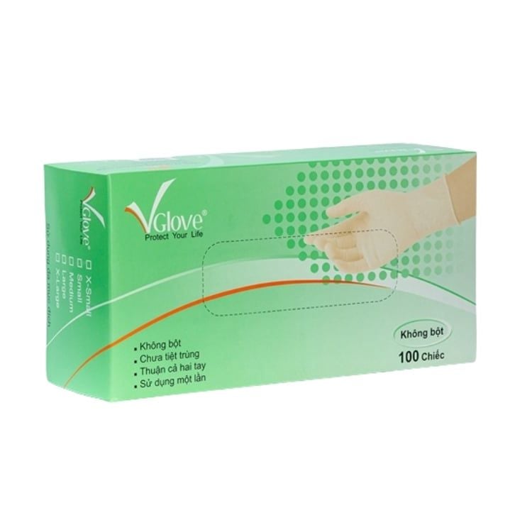 Găng tay y tế không bột latex VGlove 5.8gr